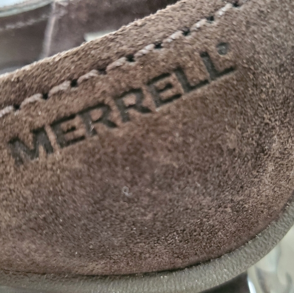 Expresso Brown Suede Merrell Comfort, slip on, new, never worn. - Picture 6 of 7